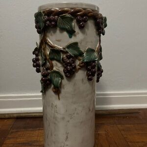 Antique Italian Majolica Umbrella Stand
